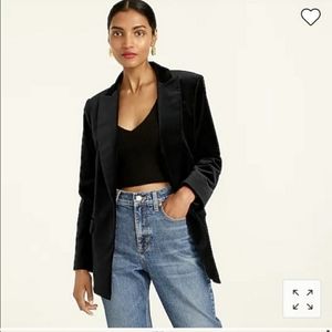 JCrew Stretch Velvet Blazer  NWOT